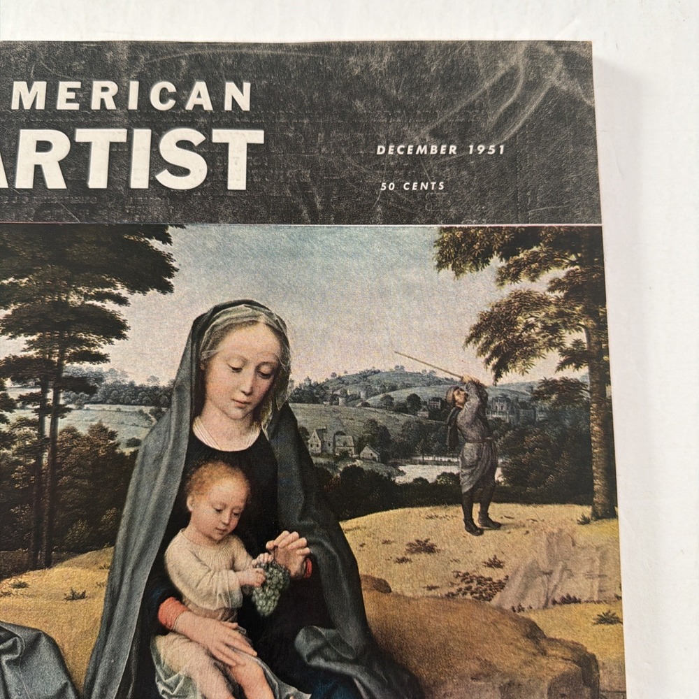 American Artist Magazine Dec 1951 Dan Lutz Howard Pyle Gerard David Rico Lebrun - Picture 7 of 16